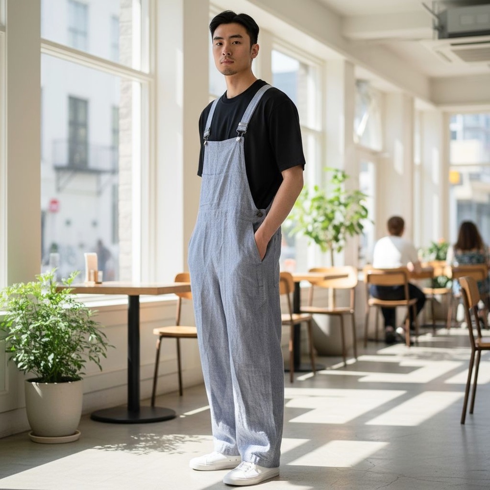 Vintage 1960s French Sailor Overalls Paints, Men's 31 to 36